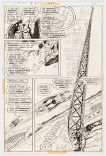 Curt Swan and Murphy Anderson Superman #259 Story Page 10 Original Art (DC, 1972). A great vertical panel is the - | Heritage