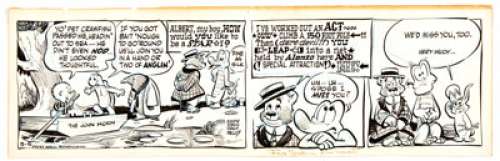 Walt Kelly Pogo Daily Comic Strip Original Art dated 3-5-54 (Post-Hall Syndicate, 1954).... | Heritage