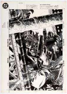 Eduardo Barreto Batman: Gotham Nights #1 Cover Original Art Cover (DC Comics, 1992). Bruce Wayne follows a suspect - | Heritage