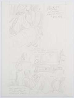 Craig Thompson Blankets Unused Preliminary Original Art (Top Shelf, 2003). A signed note on the top right of this - | Heritage