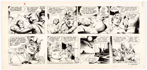 Dan Barry and Bob Fujitani Flash Gordon Sunday Comic Strip Original Art dated 11-5-78 (King Features, 1978). The - | Heritage