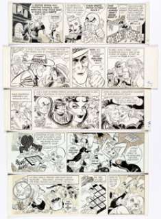 Bob Lubbers Robin Malone Daily Comic Strip Original Art Group of 10 (NEA Syndicate, 1967-1970).... (Total: 10 Original Art) | Heritage