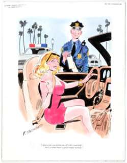 Frank Thorne Playboy Single Panel Gag Cartoon Illustration Original Art (HMH Publishing, c. 1980s).... | Heritage