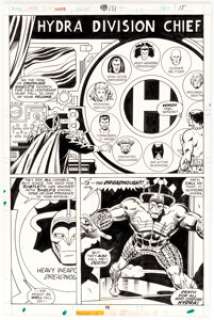Bob Brown and Vince Colletta Daredevil #121 Story Page 9 Original Art (Marvel, 1975). The Wheel of Hydra! And the - | Heritage