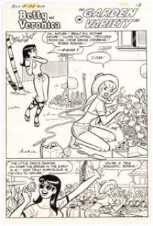 Dan DeCarlo and Jim DeCarlo Archie’s Girls Betty and Veronica #188 Complete 5-Page Story "Garden - | Heritage