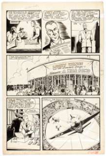 Iger Studio Atomic Comics #2 Story Page 3 Original Art (Green, 1946). The marginal notes lend additional - | Heritage