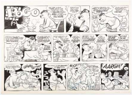 Walt Kelly Pogo Sunday Comic Strip Original Art dated 10-9-55 (Hall Syndicate, 1955). ... | Heritage