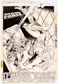 Eduardo Barreto and Ricardo Villagran Atari Force #18 Story Page 3 Original Art (DC, 1985) Atari Force member - | Heritage