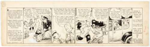 Lank Leonard Hector Hicks Daily Comic Strip Original Art Undated (George Matthew Adams Syndicate, 1935). Leonard -