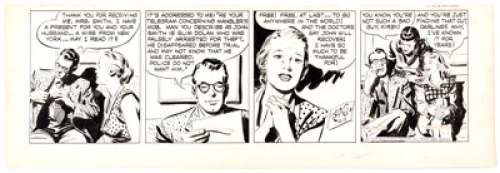 Alex Raymond Rip Kirby Daily Comic Strip Original Art dated 9-3-49 (King Features Syndicate, 1949).... | Heritage