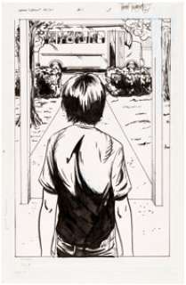 Robbi Rodriguez - Hero Camp #1 Splash Page 8 Original Art (Atomic Chimp Press, 2004).