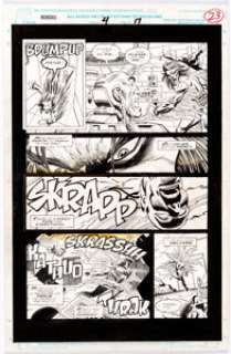 Ron Garney and Mike Witherby - Morbius: The Living Vampire #4 Story Page 17 Original Art (Marvel, 1992)....