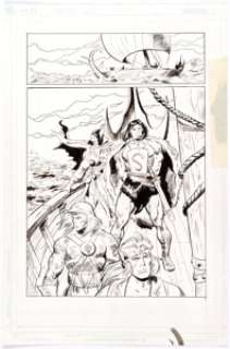 John Buscema And Stephanie Buscema Unpublished | JLA Barbarians #1 Story Page 7 Original Art (c. 2002) | Heritage