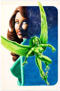 Bruce Patterson - Hulk #20 Harpy (Betty Ross) Illustration Original Art (Marvel, 1980).
