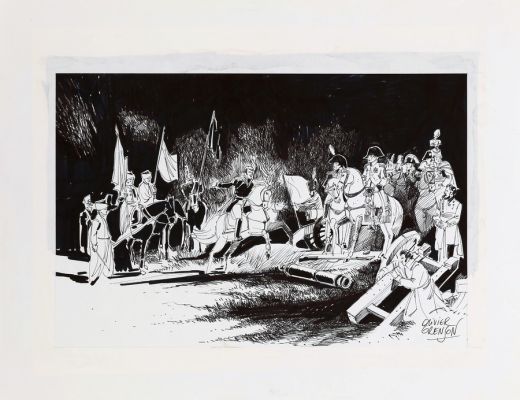 Grenson | Illustration aux feutres représentant Napoléon… | AZ auction