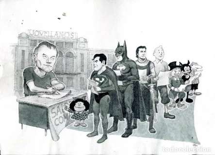 SALON COMIC DEL PRINCIPADO DE ASTURIAS HOMENAJE DEL AUTOR GASPAR MEANA Y A BRUCE JONES TAMAÑO 32X23