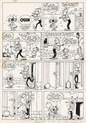 Tillieux | Lot 597 - César et Ernestine, planche-gag n°115 à… | AZ auction
