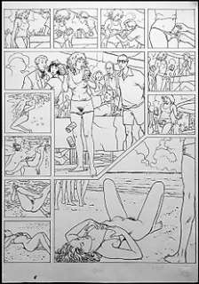 Manara, Milo | Planche originale  - Il Diario di Sandra F + Portfolio Glittering Images  - (1985) | Catawiki