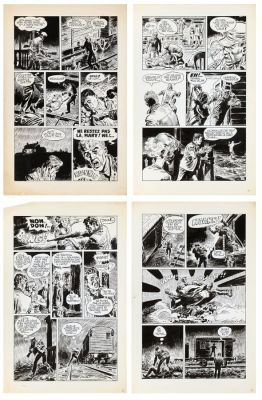 Parras | Lot 098 - Ian Mc Donald, ensemble de 4 planches n°8 et 11… | AZ auction