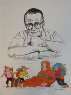 Geerts, Paul | Tekening van Willy Vandersteen en Suske en Wiske  - De Brullende Berg | Catawiki