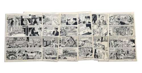 Lot 157 - JESS LONG - POUR UNE POIGNÉE DE BALLES. Encre de Chine pour un épisode complet en...