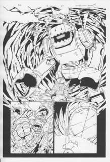 Joe Dodd - Marvel age fantastic four #12 p. 20 thing vs giant robot