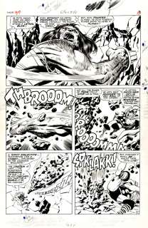 Jack Kirby, Vince Colletta | Thor #137 P 11 (Large Art All Out Battle Between Thor & Ulik in His 1St Appearance Issue!) Large Art - 1966 | Romitaman