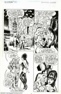 John Heebink and Frank Springer - Original Art for Elvira Mistress of the Dark #46, Pages 4 and 11 (Claypool - | Heritage