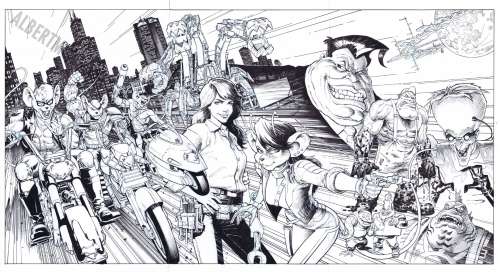 Dustin Weaver - Biker Mice Issue 1-3 Page Covers