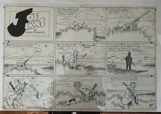 original comic art of Joe Jinks by Henry Formhals 22.75”x 15.5” | eBay US (Buy It Now)