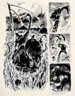 WINSHLUSS, Vincent Parronnaud, dit. (1970) - Lot 326 - Smart Monkey Page 58 de cet ouvrage sans parole édité chez Cornelius en février...