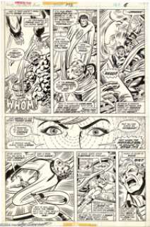 Rich Buckler and Joe Sinnott - Original Art for Fantastic Four # 172, page 6 (Marvel, 1976). Monkey-man Gorr -