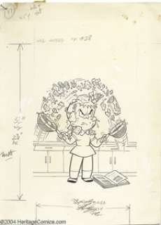 Ernie Colon - Little Audrey TV Funtime #28 Original Cover Art (Harvey, 1969). Little Audrey’s unconventional, - | Heritage