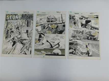Lot of 3 Original Comic Book Art Pages - Marvel Destroyer | Bodnars Auction