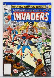 Marvel Comics Invaders #14 Cover Color Guide | Bruneau & Co. Auctioneers