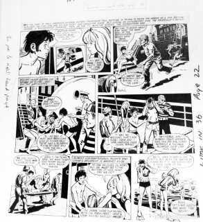 MAGNÃFICA PLANCHA ORIGINAL CON DIBUJOS ORIGINALES DE EDMOND - MERCADO BRITANICO - PRINCESS TINA