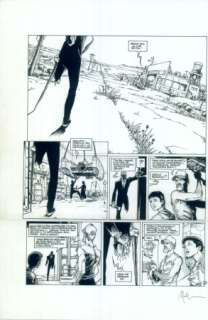 Nicolas Malfin - Golden City, tome 1, page 20 encre de chine, 33 x 45 cm