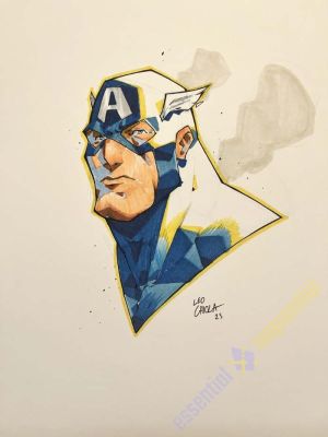 Leo Chiola | Captain America illustration | Essential Sequential