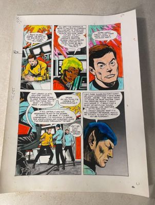 STAR TREK ART original color guide KIRK SPOCK BONES UHURA 1975 SOUND ALIEN | eBay US (Buy It Now)