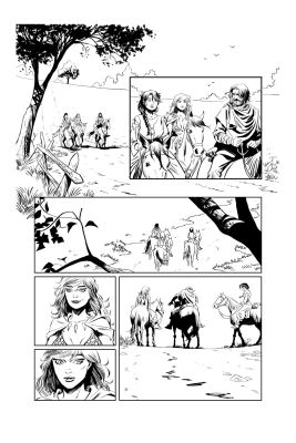 Pablo de Bonis | Red Sonja issue 1, page 11 – ARTIST PROOF | NRisso Art