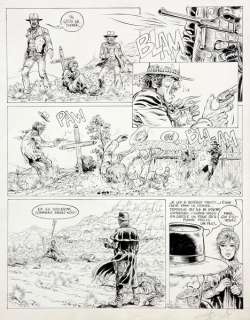 Swolfs | Durango, planche n°22 Ã  l’encre de chine de l’é… | Banque Dessinée