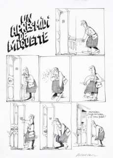 Bretécher | Les Frustrés, planche n°1 Ã  l’encre de Chine de… | Banque Dessinée