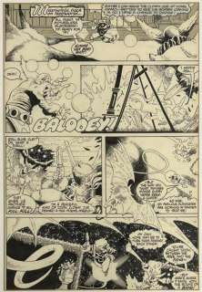 Mike Mignola and Al Gordon Rocket Racoon Page | Weiss Auctions