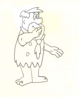 Hanna-Barbera Studios - Original Production Animation Drawing - Fred Flintstone - The Flintstones (1960’s) | Catawiki