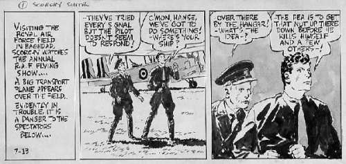 108: Noel Sickles Scorchy Smith daily 7/13/36 | Russ Cochran