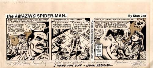 John Romita Sr. Fred Kida - Amazing Spider-Man Daily Comic Strip (Spider-Man Possessed & Ordered To Kill Mj!?!?) 7-16-83