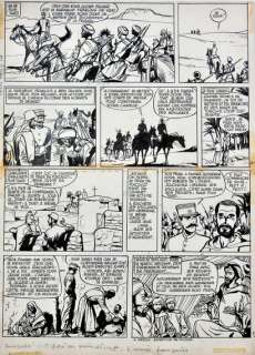 JIJE Charles de Foucauld Planche 34 de l’album édité par Dupuis en 1959 Encre... | Vermot et Associés