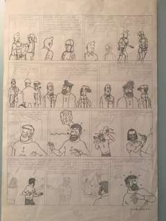Rodier, Yves - Planche esquisse originale (p.61) - Tintin et l’Alph’ Art | Catawiki
