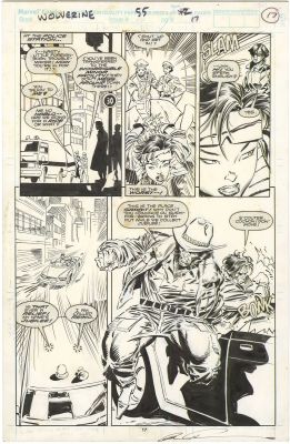 Mark Silvestri | Wolverine #55 p17 (Jubilee and Gambit!) | Nostalgic Investments