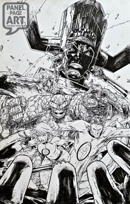 Brett Booth | Fantastic Four - Life Story 1 Cover | Panel Page Art